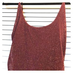 Burgundy spaghetti strap dress